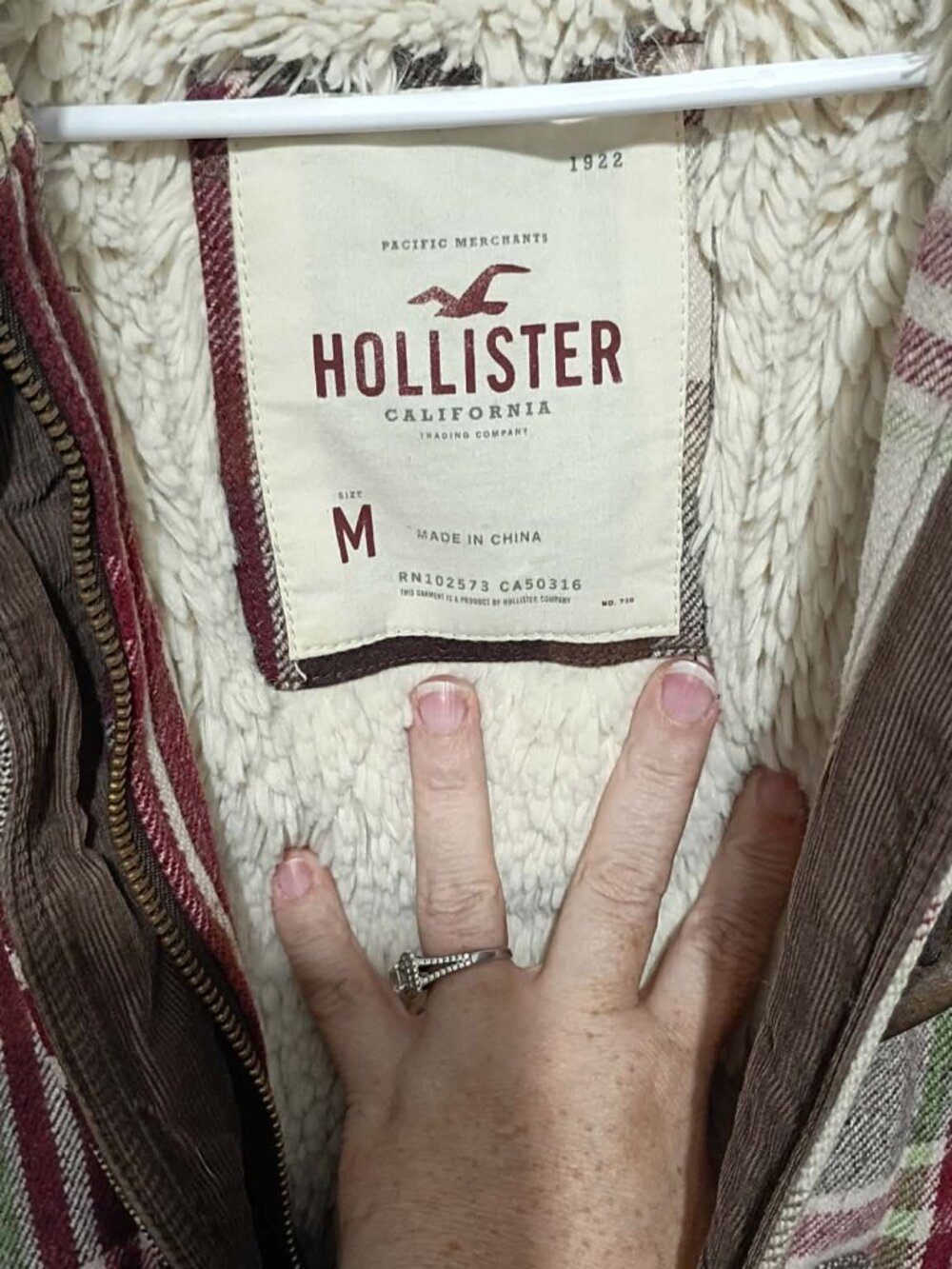 Hollister Ladies Winter Jacket with Faux Fur Lined Hood, Size M - Picture 6 of 7